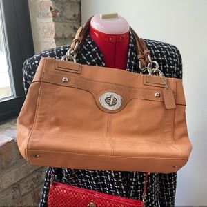 Coach salmon pink bag